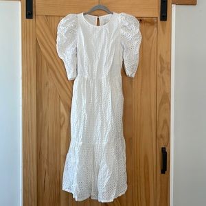 A New Day Midi Dress | Off White Eyelet | Extra Small